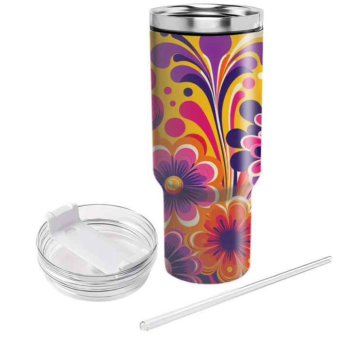  Floral Burst  Custom Tumblers