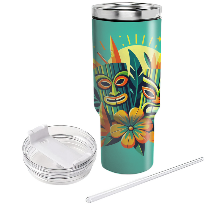 Vintage Tiki Paradise  Custom Tumblers