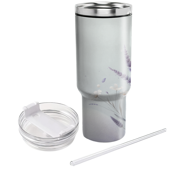 Tranquil Floral Escape  Travel Tumblers