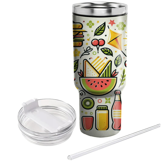 Sunny Day Picnic  Personalized Tumblers