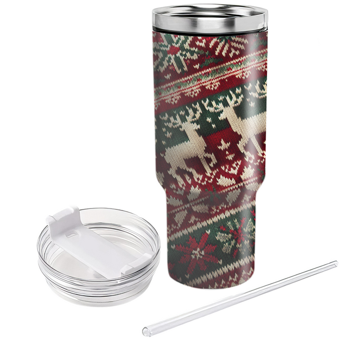 Winter Cozy Knit  Personalized Tumblers