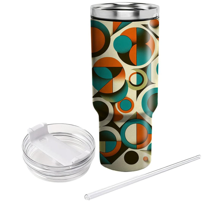 Retro Geometric Bliss  Unique Tumblers