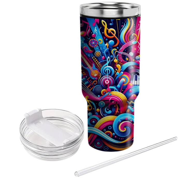 Vibrant Echoes - Festival Of Music  Decorative Tumblers