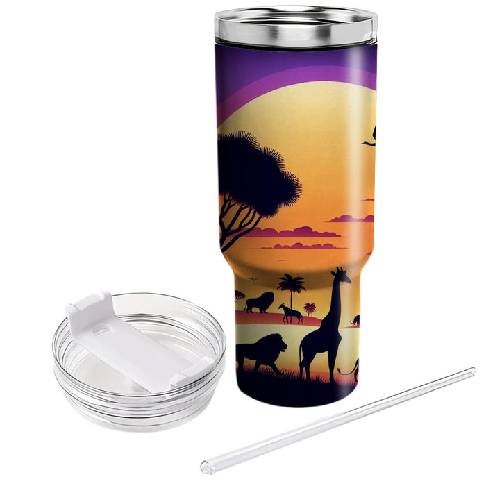 Sunset Safari  Unique Tumblers