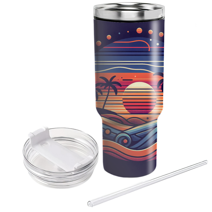 Beach Sunset  Personalized Tumblers