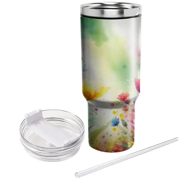 Spring Meadow Blooms  Insulated Tumblers