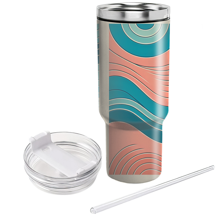 Artistic Waves Of Color  Unique Tumblers