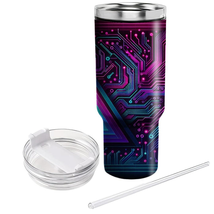 Synthwave Circuit  Unique Tumblers