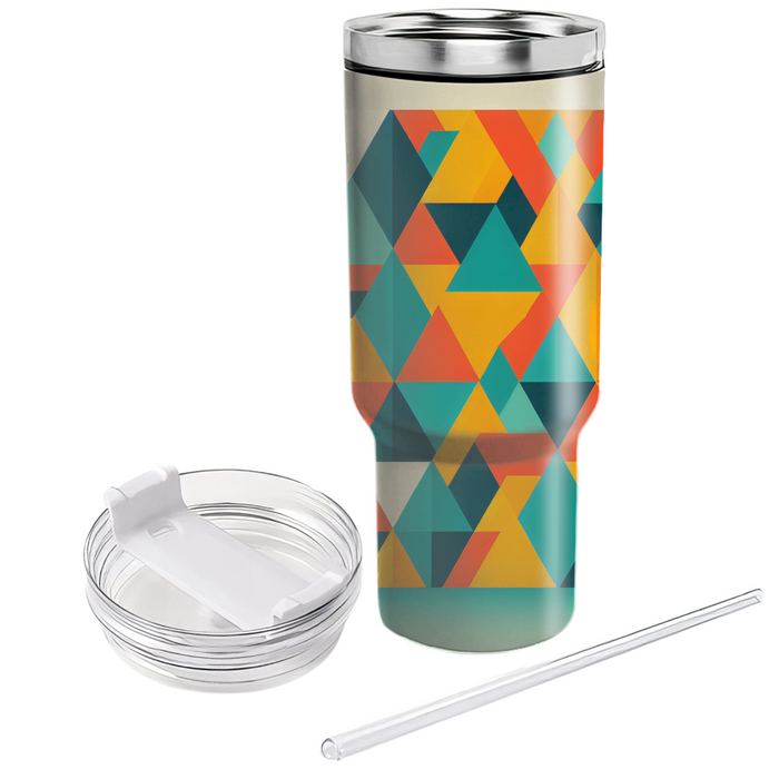 Artistic Triangular Pattern  Decorative Tumblers