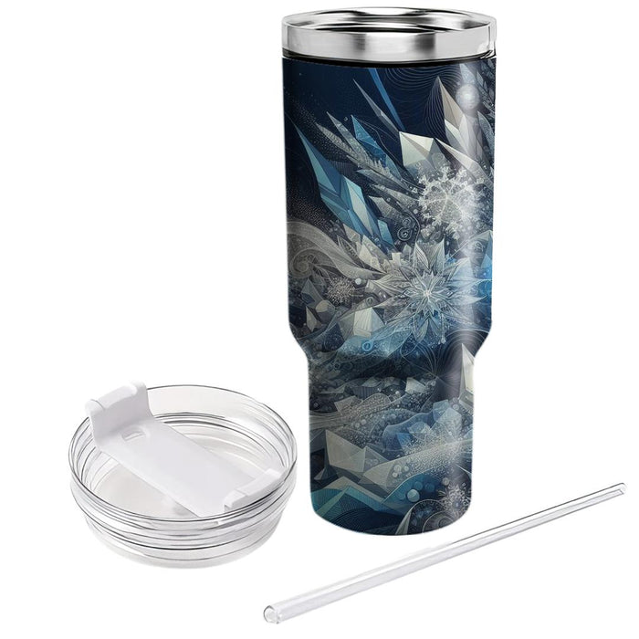 Winter Crystal Ice  Decorative Tumblers