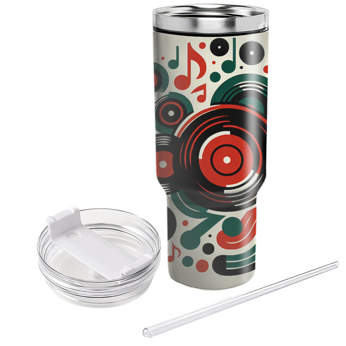 Vintage Vinyl Groove  Travel Tumblers