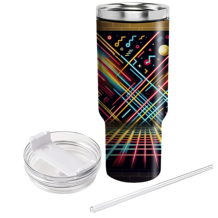 Retro Laser Light  Travel Tumblers