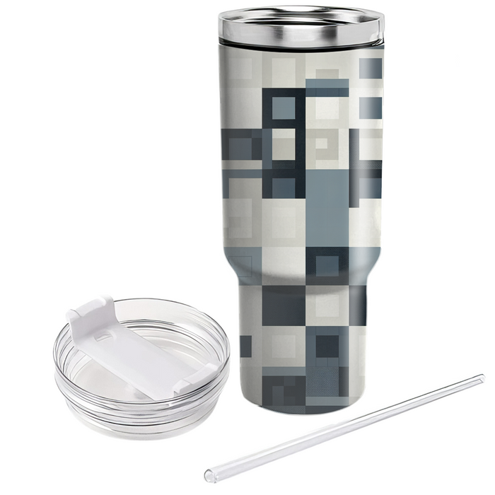 Urban Grid Mosaic  Custom Tumblers