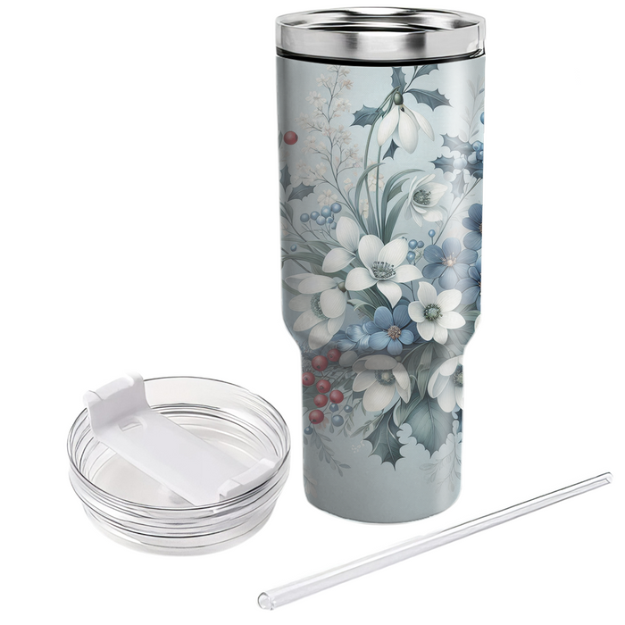 Winter Wonderland Floral  Tumblers For Gifts