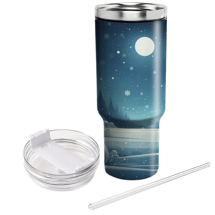 Winter Snowfall Bliss  Custom Tumblers