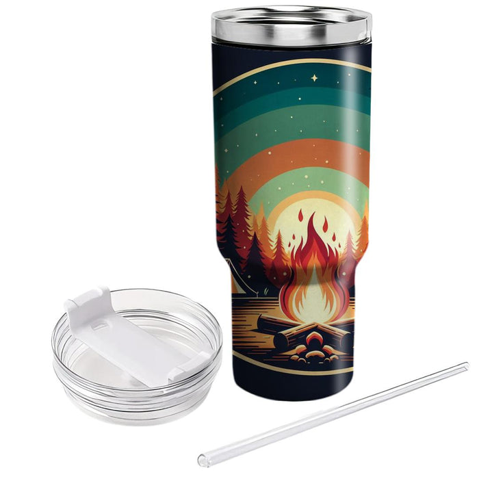 Vintage Campfire Vibes  Travel Tumblers