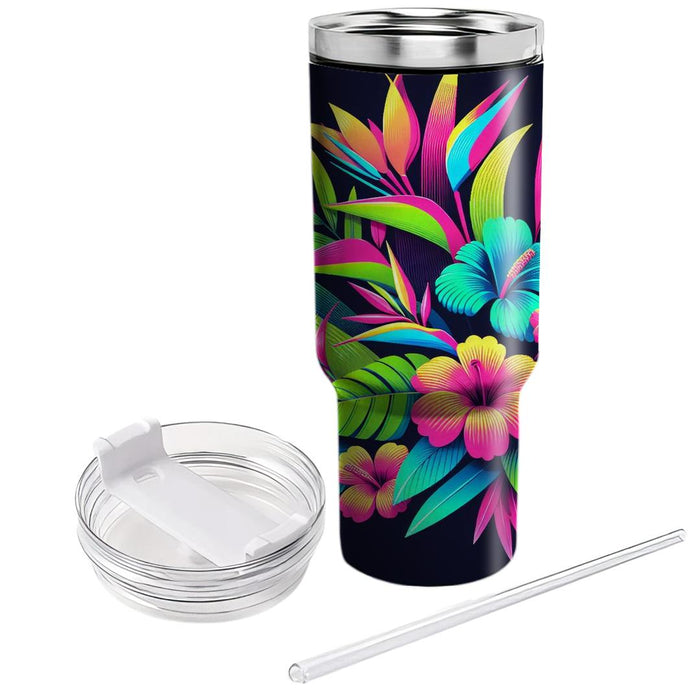 Chic Neon Flora  Tumblers For Gifts