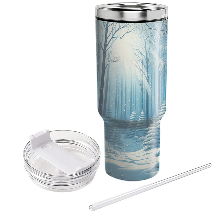 Winter Frost Forest  Personalized Tumblers