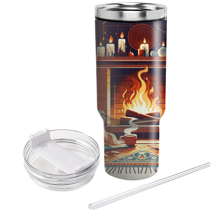 Autumn Fireside  Travel Tumblers