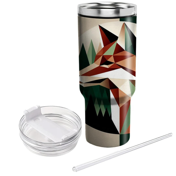 Geometric Fox Serenity  Tumbler Cups