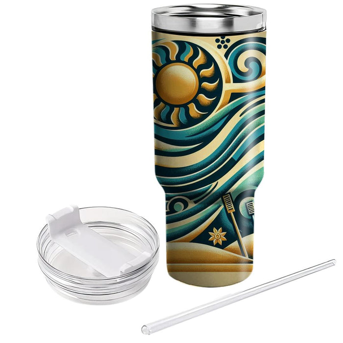 Sunshine And Surf  Custom Tumblers