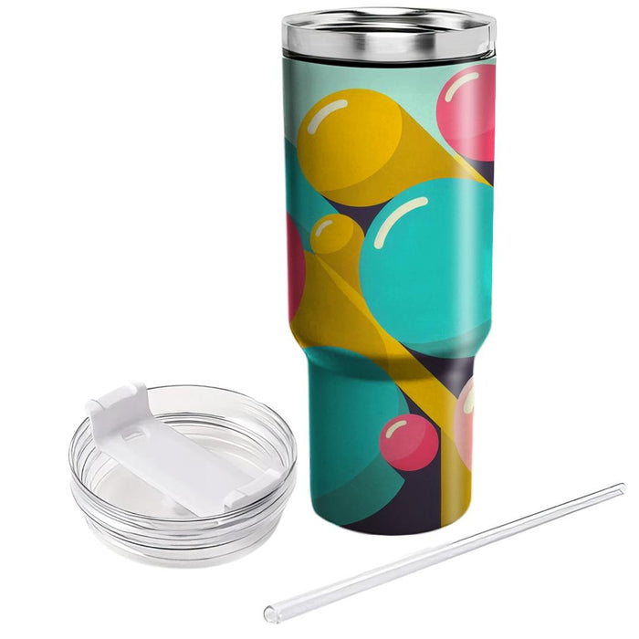 Retro Funky Circles  Tumblers With Lids