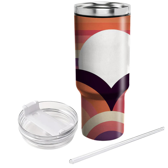 Sunset Gradient Arches  Tumblers With Lids