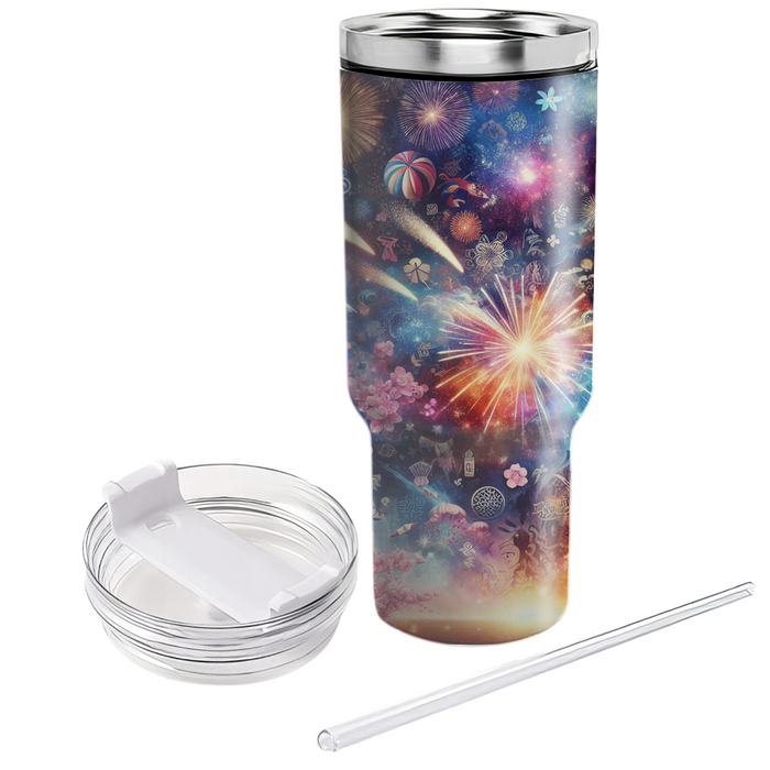 Celestial Reunion - Global New Year  Decorative Tumblers