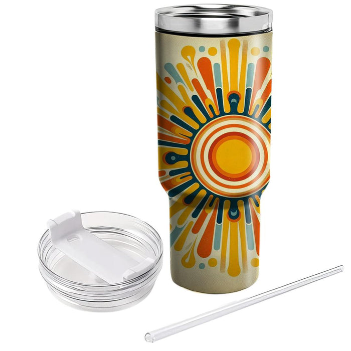 Vintage 70s Sunshine  Tumbler Cups