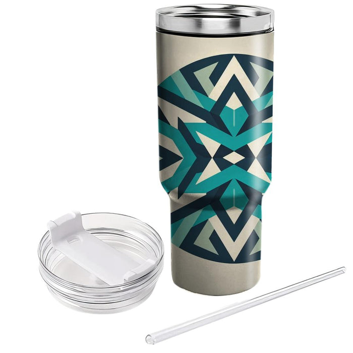 Symmetrical Triangular Pattern  Custom Tumblers