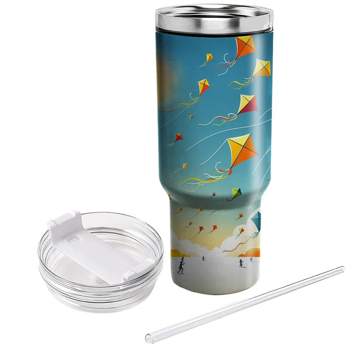 Whimsical Winds - Kite Festival  Custom Tumblers