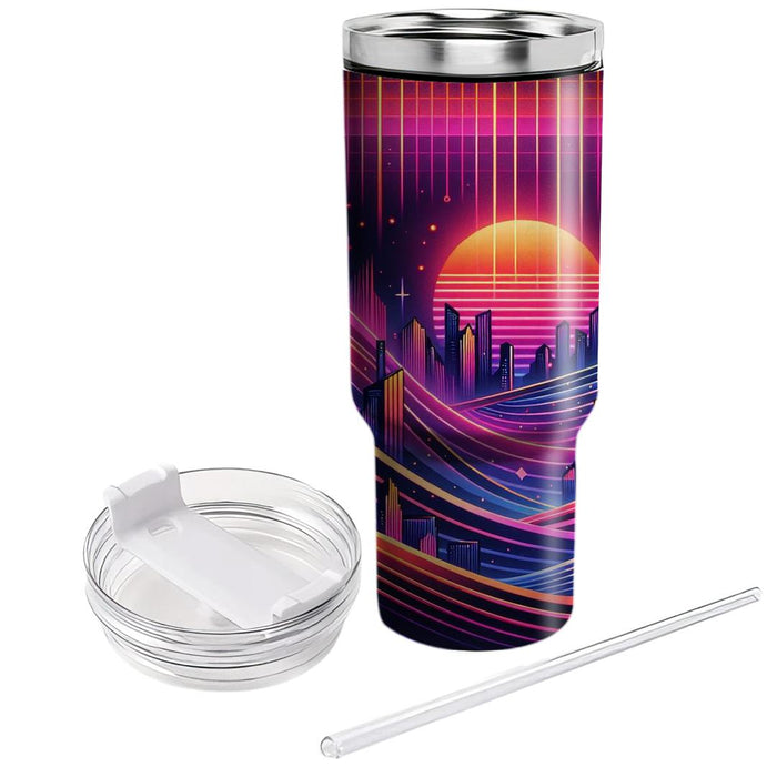 Synthwave Breeze  Tumbler Cups