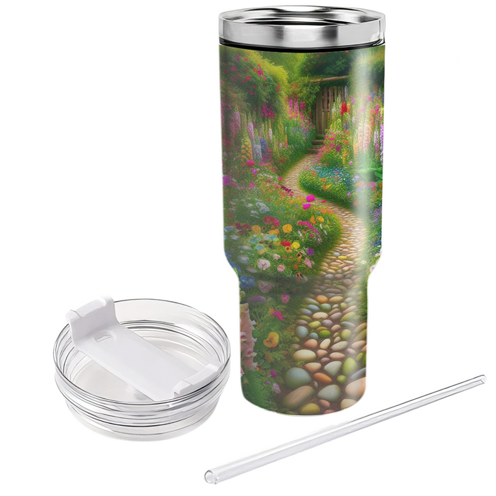 Whimsical Garden Path  Travel Tumblers