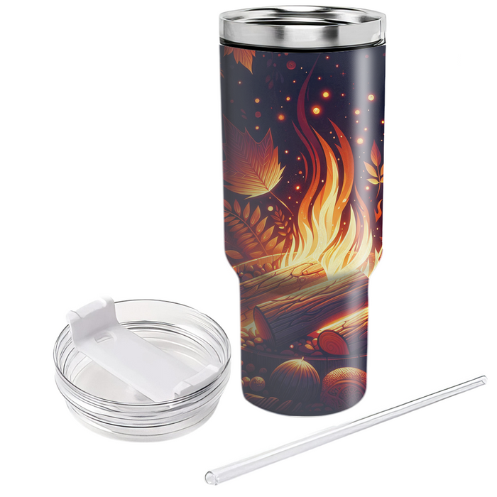 Autumn Ember Glow  Personalized Tumblers