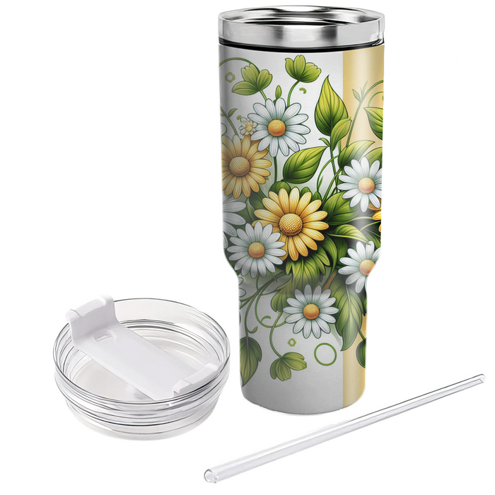 Daisy Chain Delight Travel Tumblers