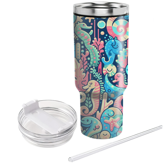 Whimsical Wave Dance Custom Tumblers