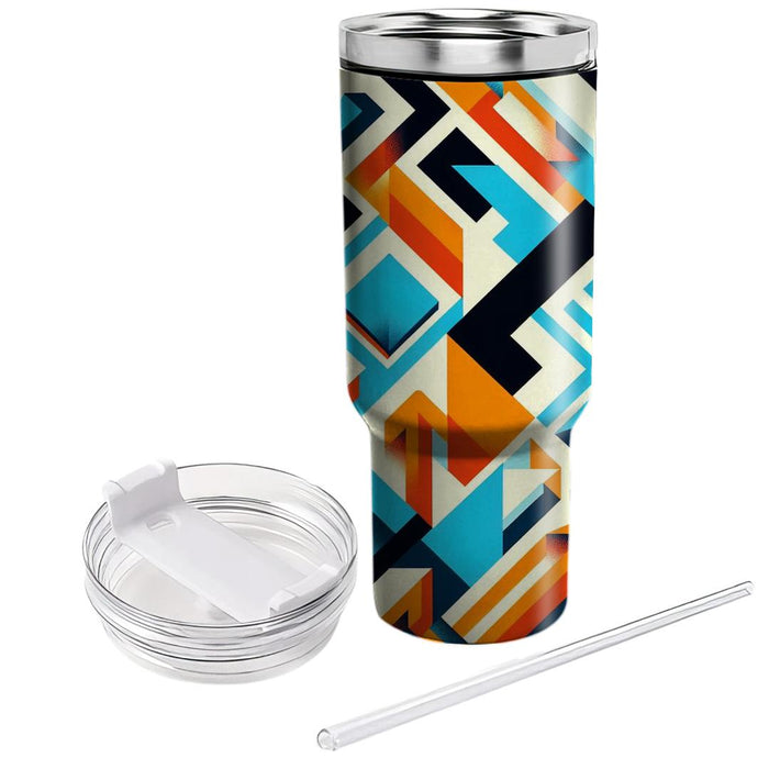 Geometric Arrow Rhythm  Personalized Tumblers