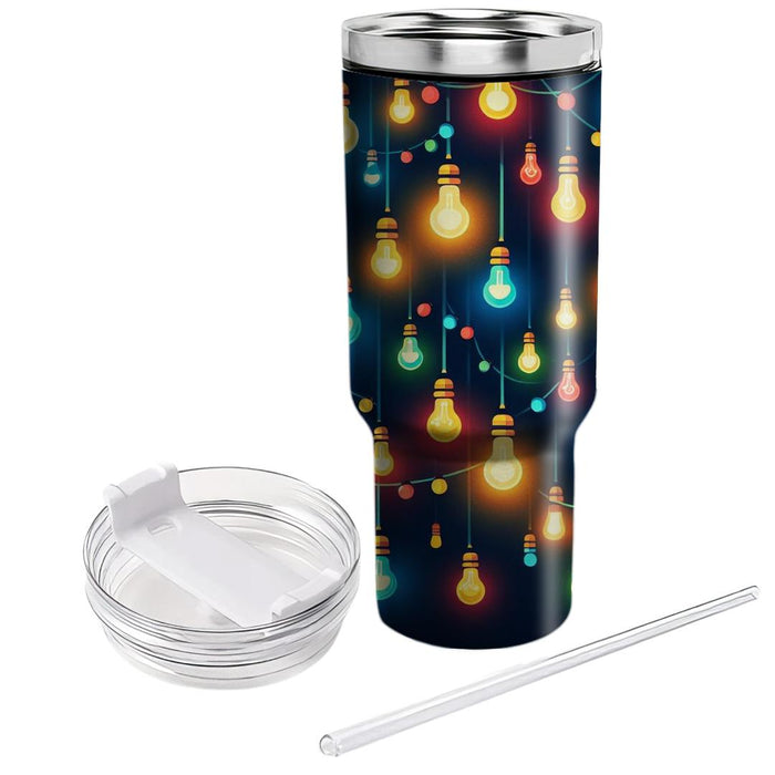 Vibrant Festival Lights  Tumblers With Lids