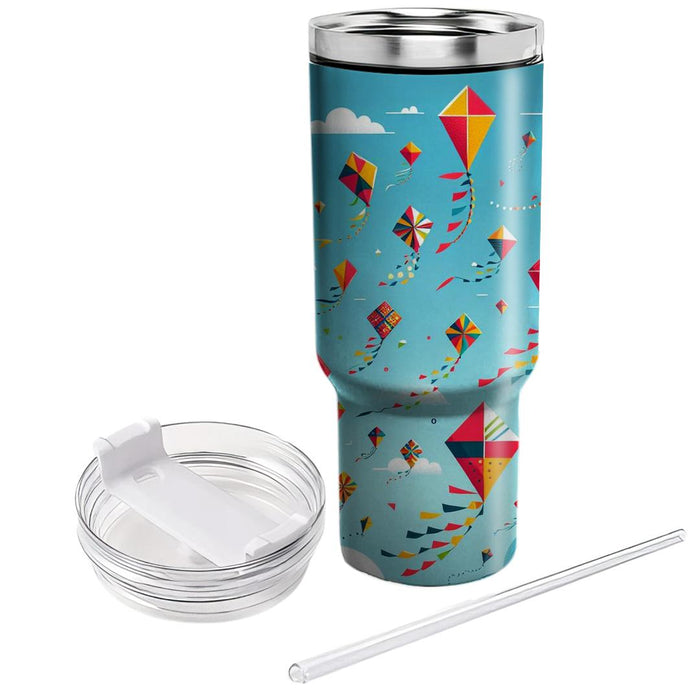 Whimsical Retro Kites  Personalized Tumblers