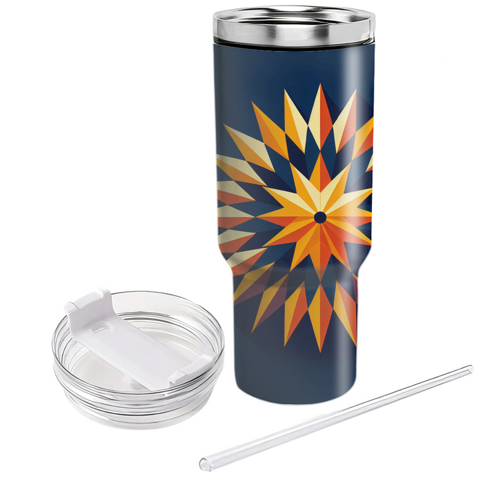 Abstract Sunburst  Decorative Tumblers