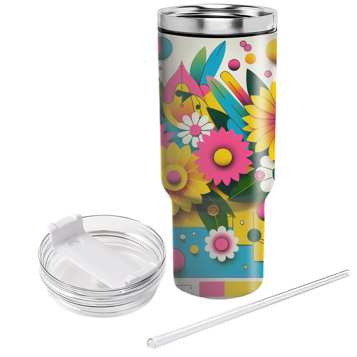 Floral Disco Fever Insulated Tumblers