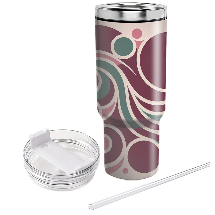 Floral Geometric Harmony  Tumblers With Lids