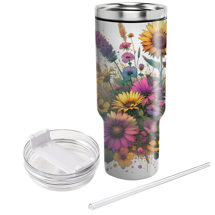 Bohemian Wildflower Mix Unique Tumblers