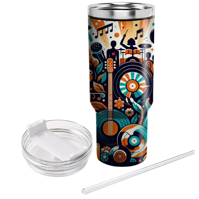 70s Retro Music Festival  Travel Tumblers