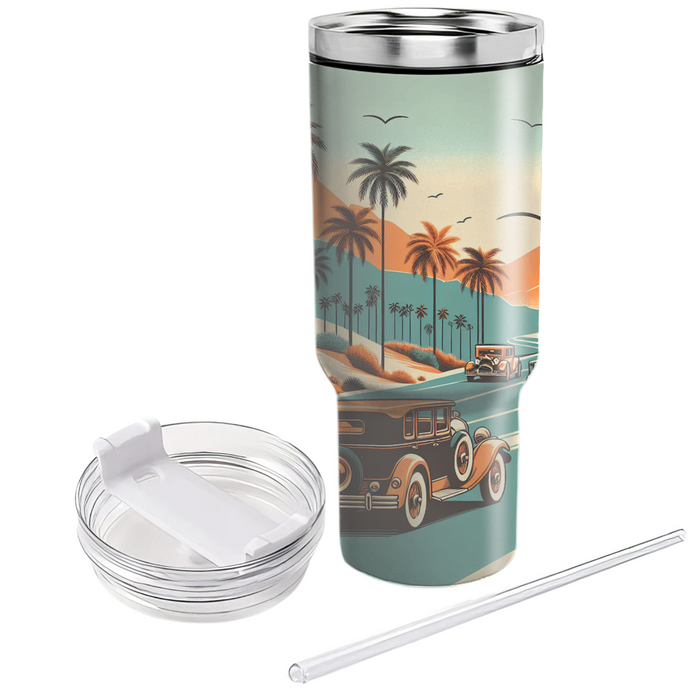 Vintage Summer Road Trip  Custom Tumblers