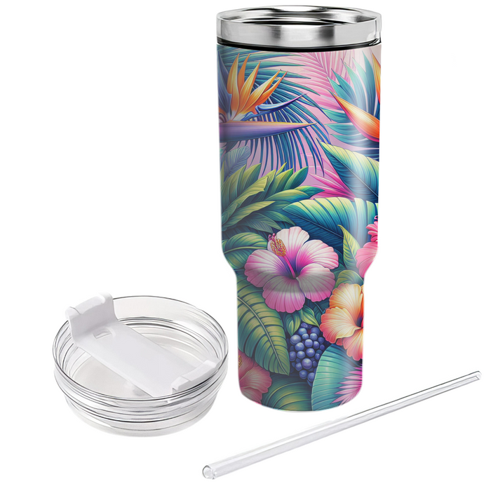 Vibrant Tropical Bliss  Custom Tumblers