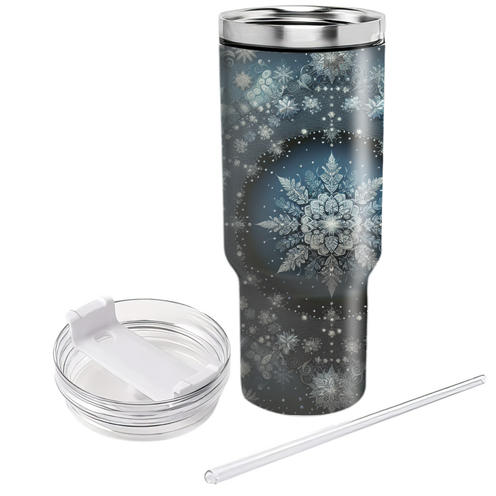 Winter Crystal Elegance  Personalized Tumblers