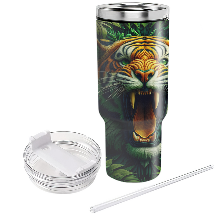 Fierce Tiger Roar  Tumblers With Lids