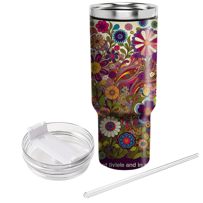 Floral Festival  Personalized Tumblers