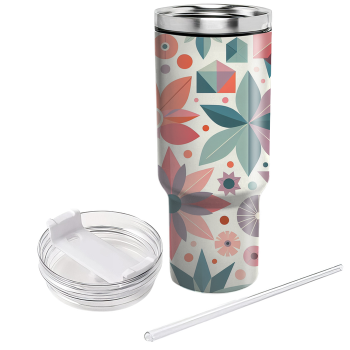 Geometric Petal Radiance Decorative Tumblers